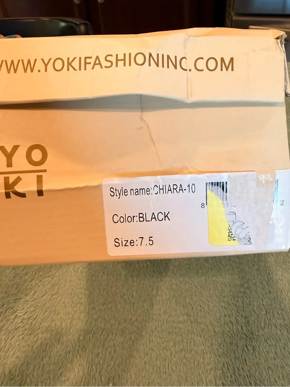 Yoki Chiara-10 Black Espadrille Platform Sandals Women’s Size 7.5
